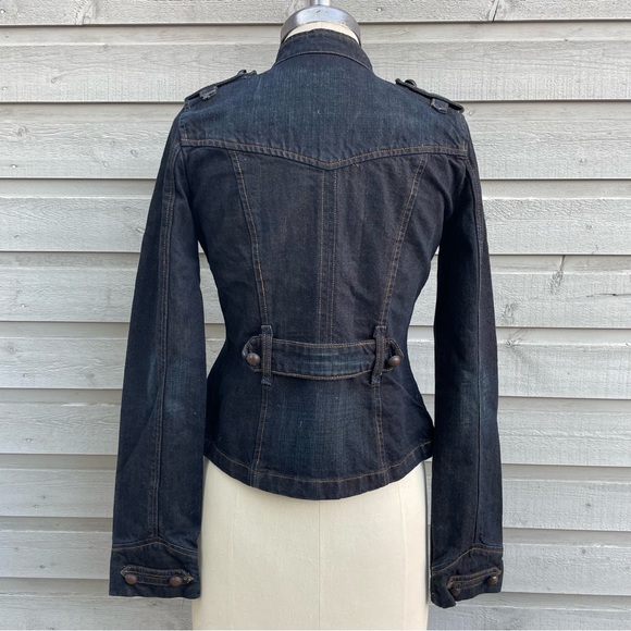 Women’s Military Denim Jacket - Picture 2 of 4